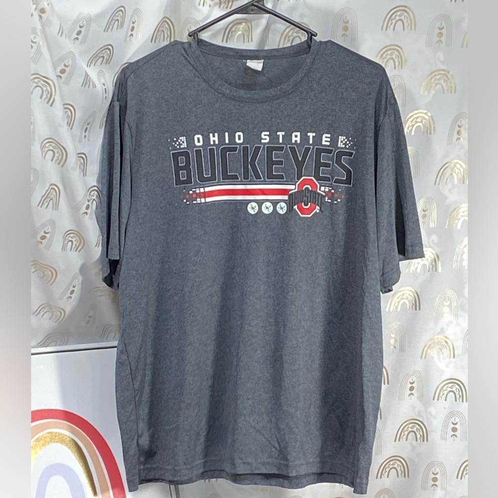 Sport-Tek Gray Ohio State Buckeyes Short Sleeve Tee